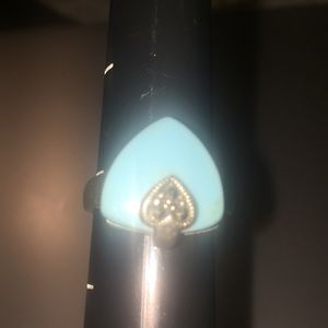 Turquoise & 9.25 Sterling Silver size 8 Ring.